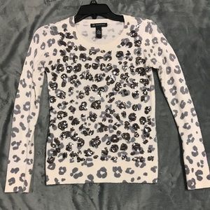 Leopard sequin sweater